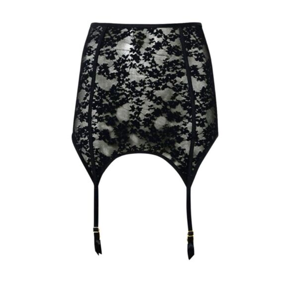 New With Tag‎ La Senza Size XS High Waist Black Garter Skirt - Picture 1 of 14